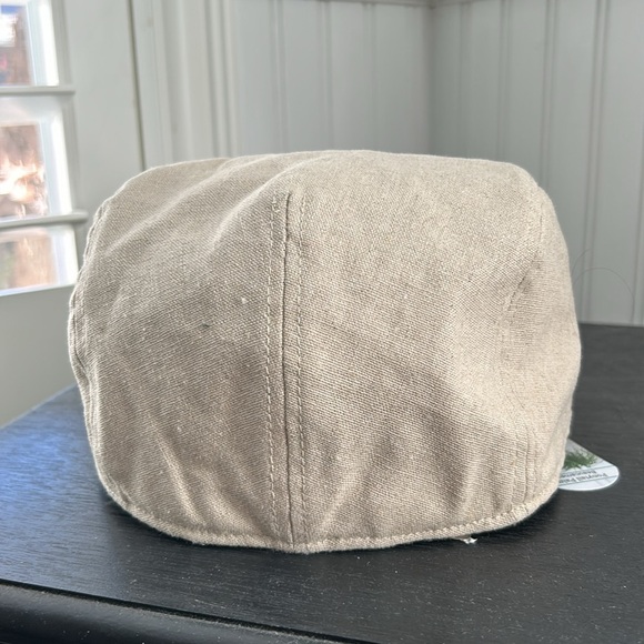 G.H. Bass & Co. Men's Linen/Cotton Beige Driving Cap Hat Golf Casual Men - Picture 5 of 13